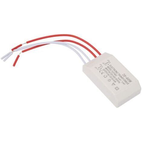Transformateur électronique 220V à AC 12V convertisseur de Tension de transformateur électronique 20-60W Pilote d'alimentation Intelligent G4 Tasses de Lampe transformateur électronique (1/4)