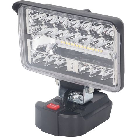 Projecteur de travail LED 4 pouces 108 W 5600 lm haute luminosité, boîtier ABS ignifugé, éclairage d'urgence pour BL1815 (1/5)