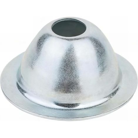 100 Rosaces coniques zinguées pour colliers D. 34 x H. 19 mm (1/2)