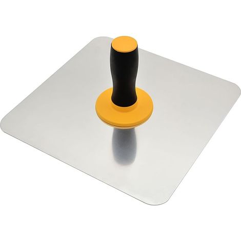 Porte-panneau de mortier de maçonnerie en aluminium avec poignée souple Peinture pour la maison avec poignée Outil de plâtrage de finition pour mortier de ciment Cloison sèche (1/5)