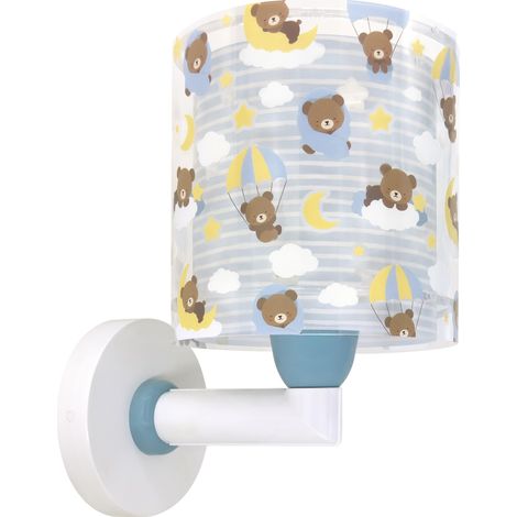Applique Murale Enfant Baby Teddy Ours bleu nuages, 41579T, E27 (1/5)
