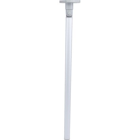 Pieds de table pliants pour camping-car en alliage d'aluminium de 720 mm avec base stable argentée (1/5)
