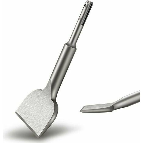 Kaelt - Burin SDS PLUS Carrelage, 165mm x 75mm Série d'élargissement de Haute Qualité, Ciseau à Tuiles Courbé Ciselé pour la Céramique et Les Carreaux de Sol (1/5)