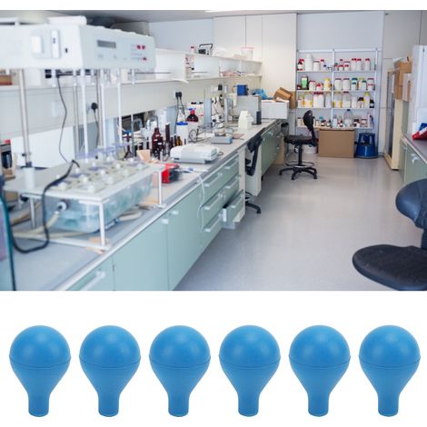 Lot de 10 pipettes graduées en verre bleu en forme de pantoufle, fournitures pour laboratoire de chimie (1/5)