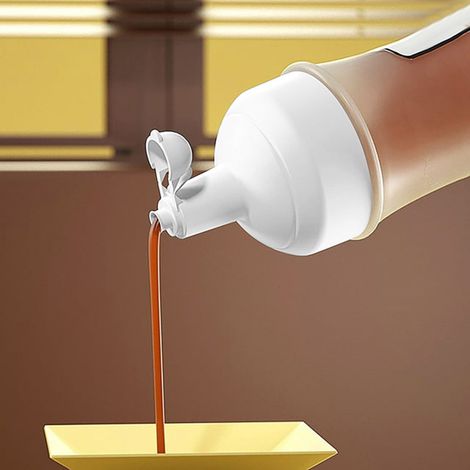 Bouteille Pressoir À Condiments - Bouteille D'huile D'olive - Transparente Avec Échelle - Pour Cuisine Camping Extérieur - Lot De 1 (1/5)