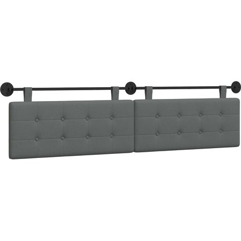Maison Exclusive - Hängendes Kopfteil Dunkelgrau Stoff