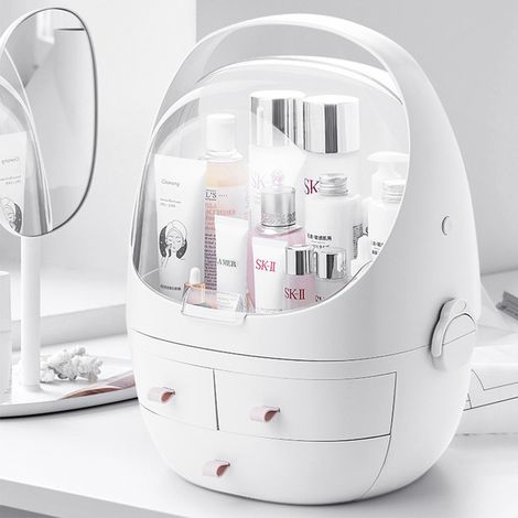 White tabletop Makeup Organizer with Drawers (1/5)