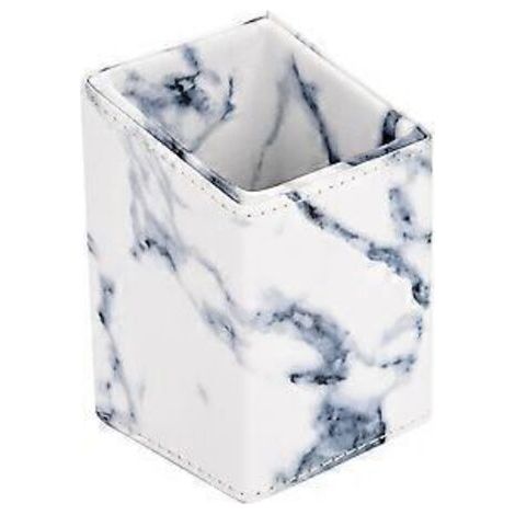 Boîte de rangement portable pour pinceaux de maquillage marbré