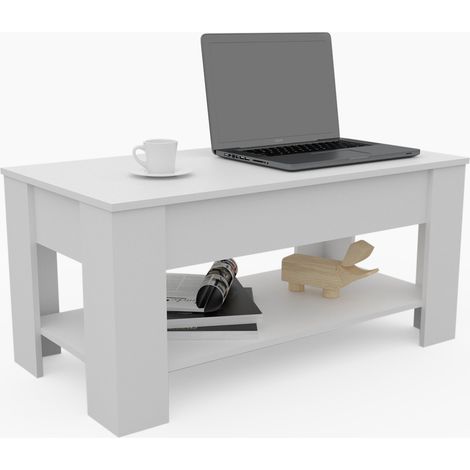 mesa salón sala salita entrada robusta barata minimalista moderna estable melamína (1/3)