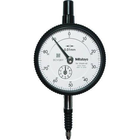 MITUTOYO 2046A Messuhr Messbereich 10mm Ablesung 0.01mm Analog schwarz (1/2)