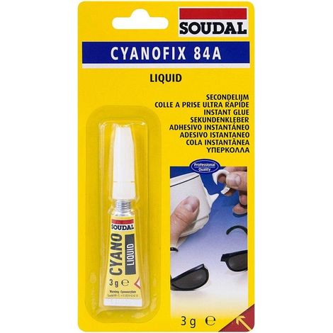 SOUDAL Adesivo cianoacrilato istantaneo universale 3g 100072