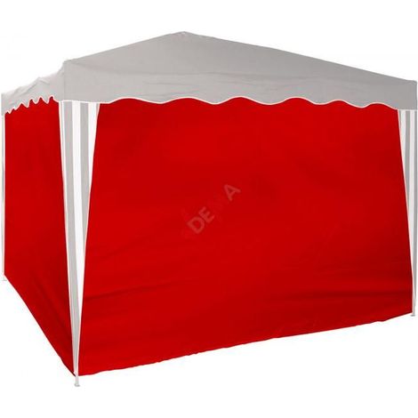 Set de bâches d´habillage pour tonnelle / pavillon rouge D14213