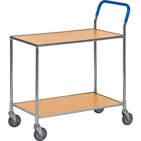 Kongamek Tischwagen mit Bremse und 760x430mm Ladefläche in Bucheoptik (1/2)