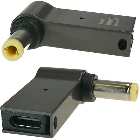 USB-C-Adapter zur Stromversorgung eines Laptops mit einer 5,5 x 2,5 mm Buchse