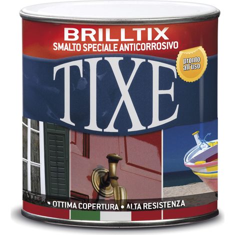 TIXE Smalto a Solvente Brilltix  Vernice a Solvente con Finitura Lucida e Brillante, Uniforme e Compatta, Alta Resistenza  500 ml  Avorio  Made in Italy (104.503) (1/4)