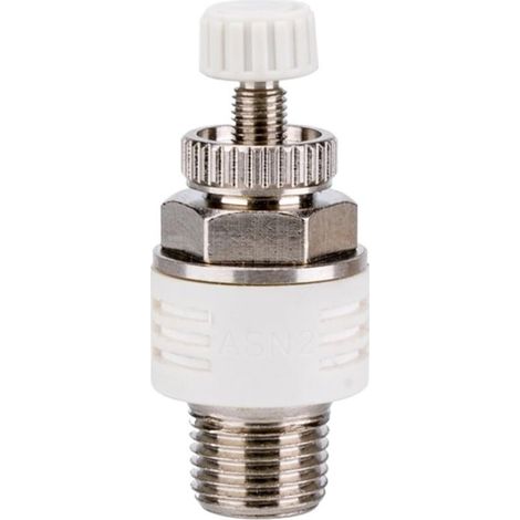 Silenziatore in plastica regolabile da 1 pezzo ASN2-M5 01 02 03 04 valvola solenoide di scarico silenziatore dell'acceleratore ASN2 (ASN2-01) (1/4)