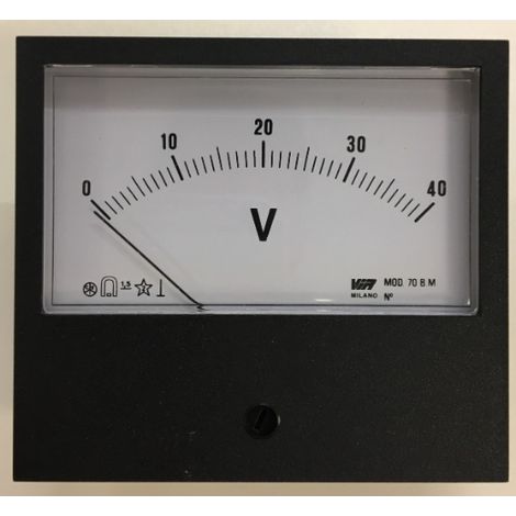 Voltmeter 0-40 V 95x85mm