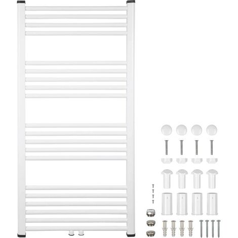 [GEBRAUCHT] B-Ware Wasserführender Heizkörper 637W 60x120cm Handtuchheizkörper weiß 2in1-Anschluss (1/2)