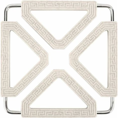 Dessous de Plat en Silicone, Extensible Résistant à La Chaleur Accessoires de Cuisine Set de Table Silicone pour Comptoir de Cuisine pour Pot, Bol, Tasses et Assiette(Beige) (1/5)