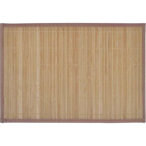 6 Bambus-Platzdeckchen 30 x 45 cm Braun vidaXL