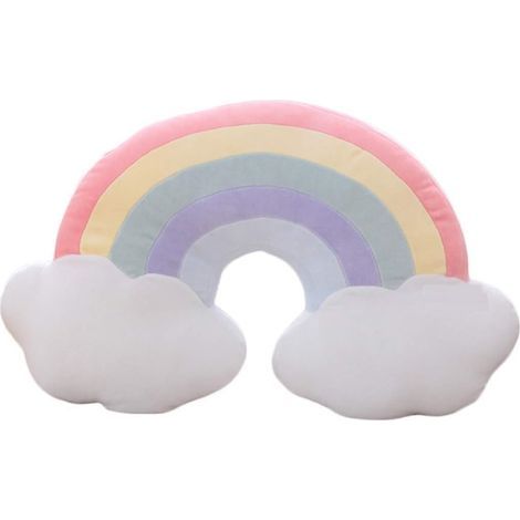 Coussin décoratif arc-en-ciel pour tête de lit – Rouge – Poids 0,46 kg (1/5)