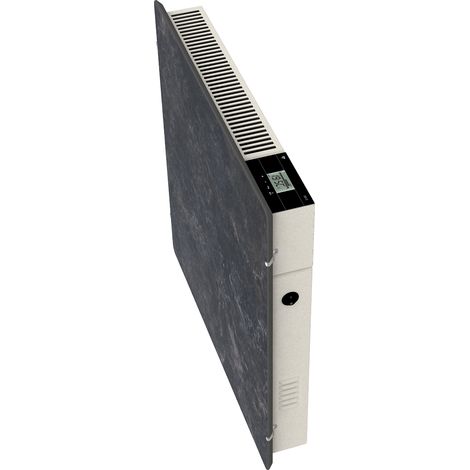 Radiateur à inertie Wifi Natura Noir 1000W Carré - Valderoma NN1000W (1/4)