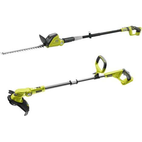 Pack RYOBI taille-haies 18V One+ OPT1845 - coupe bordures - dresse bordures 18V One+ OLT1832