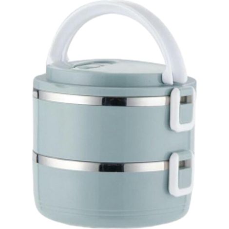 Lunchbox Edelstahl Isoliert Doppelwandig 15 x 14,5 cm 1400 ml Blau (1/2)