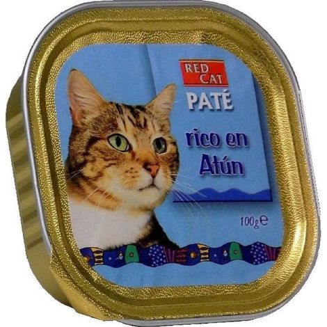 Bandeja de paté RED CAT 100g rico en atún para gatos