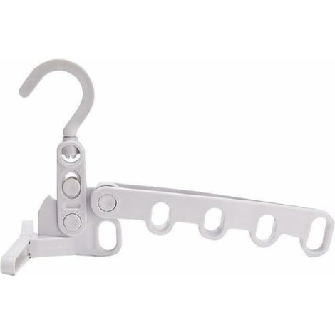Séchoir portable pliable pour vêtements touristiques - Multifonctionnel - Cintre à cinq trous - Support de séchage portable (1/5)