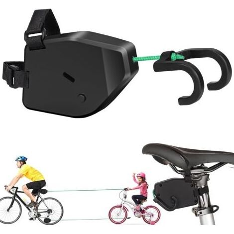 Corde de Remorquage de Vélo, Barre Traction Velo Enfant Rétractable, Câble de Traction, 2,5 m Ceinture De Corde De Traction De Bicyclette, Système De Remorquage De Vélo Rétractable (1/5)
