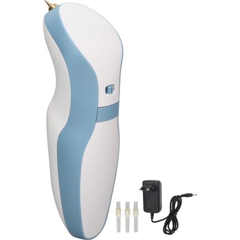 Stylo électrique anti-taches cutanées à lévitation magnétique, effaceur de grains de beauté et taches de rousseur, avec 3 aiguilles, prise UE 100-240V. (1/5)