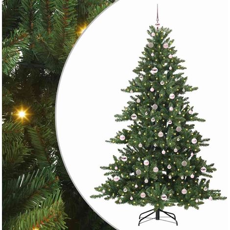 Künstlicher klappbarer Weihnachtsbaum Grün 210 cm PVC und Stahl vidaXL (1/5)