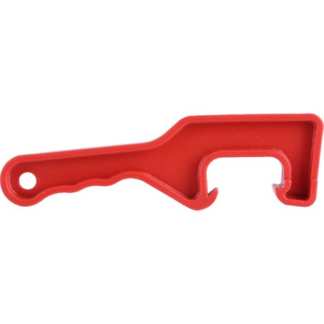 Ouvre-seau plastique pour couvercle seau bidon pot de peinture outil d'ouverture maison bureau garage rouge