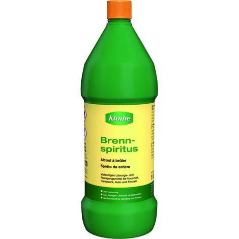 Brennspiritus 1l Flasche Brennspiritus Reinigungs- Entfettungsmittel 12 Stk (1/3)