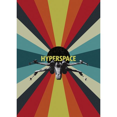 papier peint panoramique Star Wars Hyperspace multicolore - Disney (1/3)