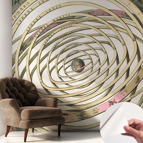 Carta da parati autoadesiva - fotomurale - decorazione parete - murale - adesivo da muro - Spirale cosmica 250x250 cm (1/5)