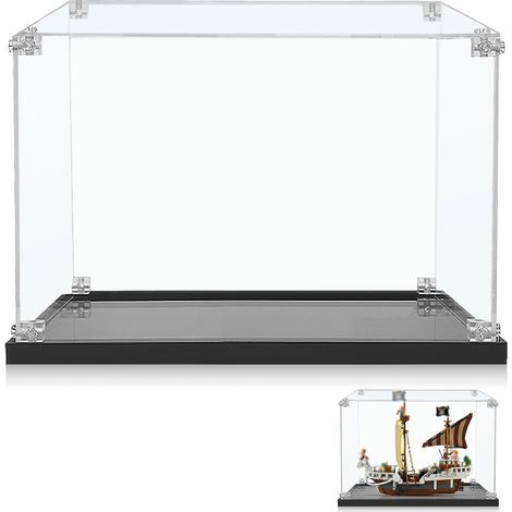 Vitrine en Acrylique pour The Going Merry Pirate Ship 75639,21061,76294,42670 – Rangement étanche à la poussière, 46 x 30 x 36 cm (boîtier d'affichage Uniquement, Pas pour Le modèle) (1/5)