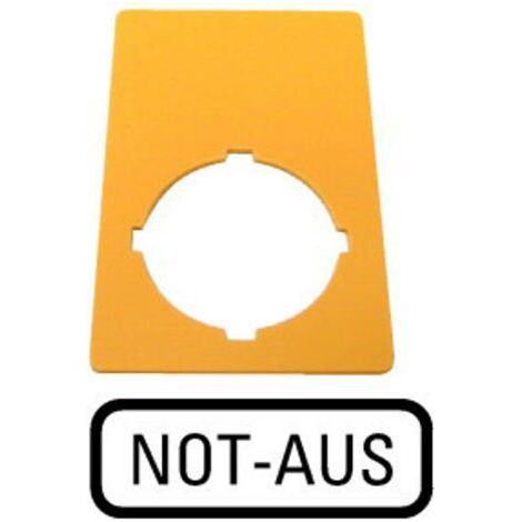 Plaquette de repérage Eaton M22-XZK-D99 216471 (l x H) 33 mm x 50 mm NOT-AUS jaune 1 pc(s) X995131