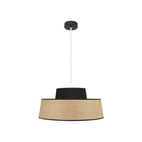 Colgante Jia 1xe27 Natural/negro Regx50x50 cm