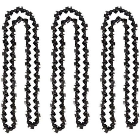 Lot de 3 chaînes de tronçonneuse 50 cm 0.325' 1,5 mm 76 maillons – Rivets traités pour coupe précise – Compatible Timberpro et Hyundai (1/4)