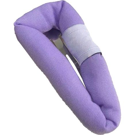 Épingle à cheveux mignonne grande taille kawaii, pince frange pratique maintien sûr pour lavage visage et voyage, violet (1/5)