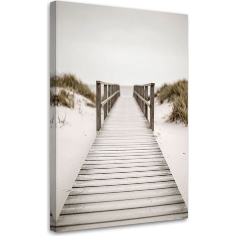 Wandbild Pier Strandlandschaft Natur 40x60 cm (1/5)