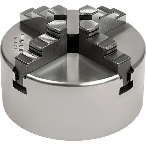 Mandrin à mousse autocentrage à 4 mâchoires K12-125 mm avec clé mandrin pour fraiseuse CNC (1/5)
