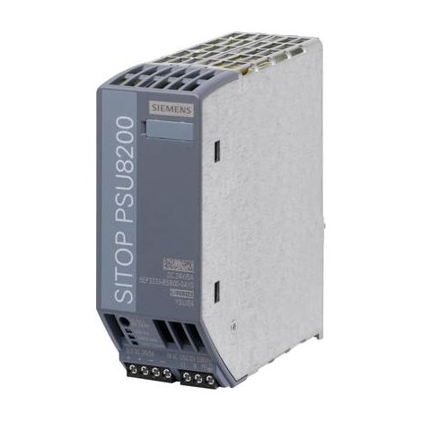 Alimentation pour rail DIN Siemens, série SITOP PSU8200, 24V c.c.out 5A, 120 V ac, 230 V acin, 120W ( Prix pour 1 ) (1/3)