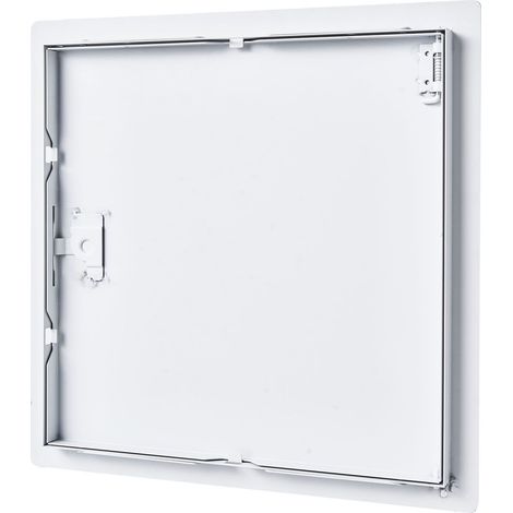 Panneau d'accès acier galvanisé 34x34 cm, porte de service à charnière facile à installer pour plafond plomberie électricité (1/5)