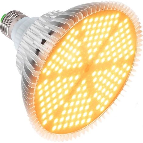 [JAMAIS UTILISÉ]180W Ampoule LED de Croissance à Spectre Complet 120 LEDs Lampe Horticole E27 Lampe pour Plante pour Plantes, Plante D'intérieur élèvent des Fleurs de Ampoules de Lumières pour Serre J (1/4)