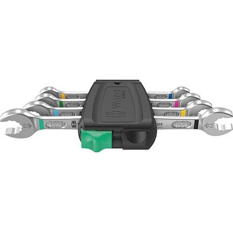 Wera – Clé plate double Joker 6-12mm – 4 pièces – 5020314001 – Pour espaces de construction étroits – Technologie de mâchoire pivotante