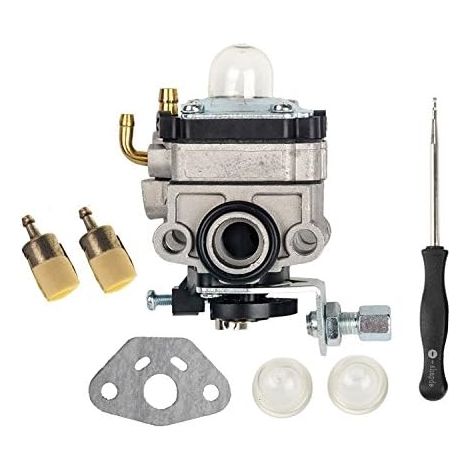Carburateur avec pompe d'amorçage, filtre à carburant, outil de réglage pour GX31 GX22 FG100 Little Wonder Mantis Carb 16100-ZM5-803
