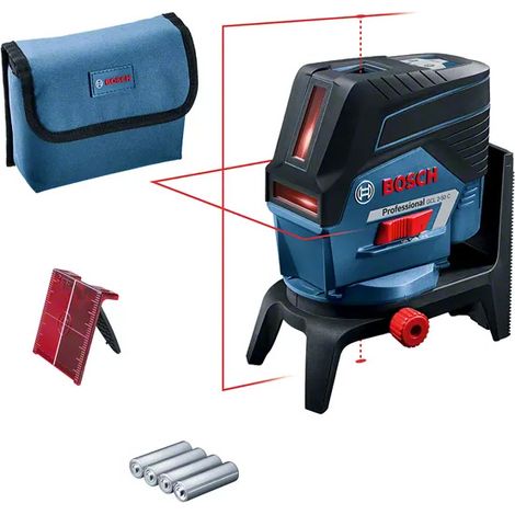 Bosch Professional – Niveau laser combiné 50 m – Diode rouge 635-650 nm – Précision ± 0,3 mm/m – Bluetooth pour contrôle à distance – IP54 - 0601066G00